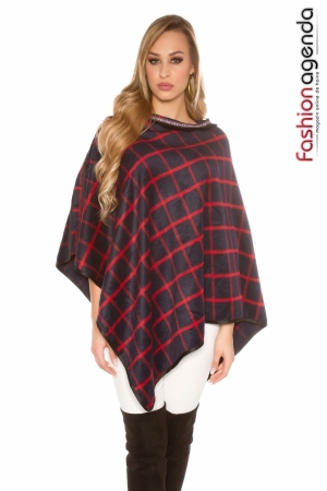 Poncho Square Red