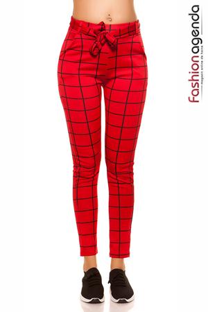 Pantaloni Casual Square Red